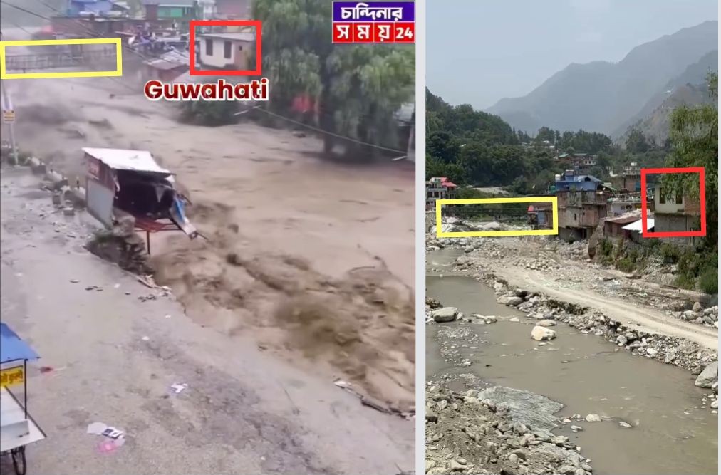 Postes tergiversar las viejas imágenes de inundaciones mientras el monzón llueve las pestañas de la India