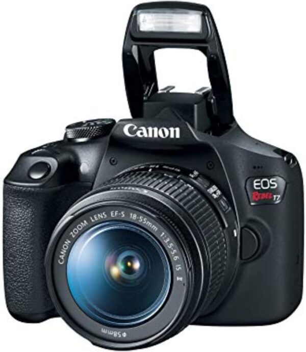 Câmera DSLR Rebel Rebel T7 Canon com lente de 18 a 55 mm | Wi-Fi interno | Sensor CMOS de 24,1 MP | Digic 4+ Image Processor e Full HD Videos - Imagem 5