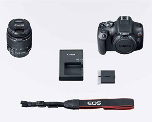 Câmera DSLR Rebel Rebel T7 Canon com lente de 18 a 55 mm | Wi-Fi interno | Sensor CMOS de 24,1 MP | Digic 4+ Image Processor e Full HD Videos - Imagem 6