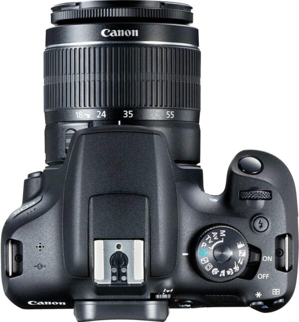 Câmera DSLR da Canon EOS 2000d/Rebel T7 com EF-S 18-55mm f/3.5-5.6 Lente 3 Kit de lente: memória de 128 GB + ângulo largo + telefoto + flash - Imagem 3