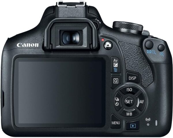 Câmera DSLR da Canon EOS Rebel T7 com lente de 18-55mm com cartão de memória de 64 GB + bolsa de câmera + filtro UV de 58 mm + pano de limpeza de microfibra (5 itens) - Imagem 4