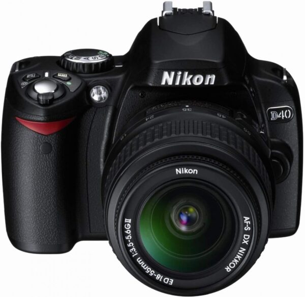 Nikon D40 Kit de câmera SLR digital de 6,1MP com 18-55mm f/3.5-5.6g ed II Auto Focus-S DX Zoom-Nikkor Lente (renovado) - Imagem 5