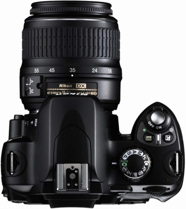 Nikon D40 Kit de câmera SLR digital de 6,1MP com 18-55mm f/3.5-5.6g ed II Auto Focus-S DX Zoom-Nikkor Lente (renovado) - Imagem 6