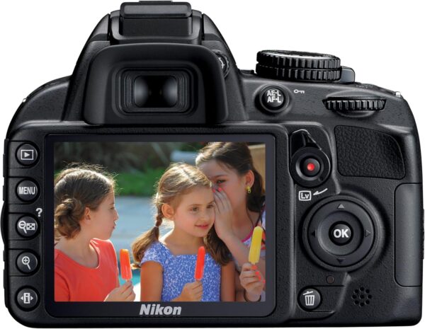 Câmera DSLR da Nikon D3100 14.2MP com AF-S DX 18-55mm f/3.5-5.6 VR Lente Zoom-(preto) (descontinuado) (renovado) - Imagem 9