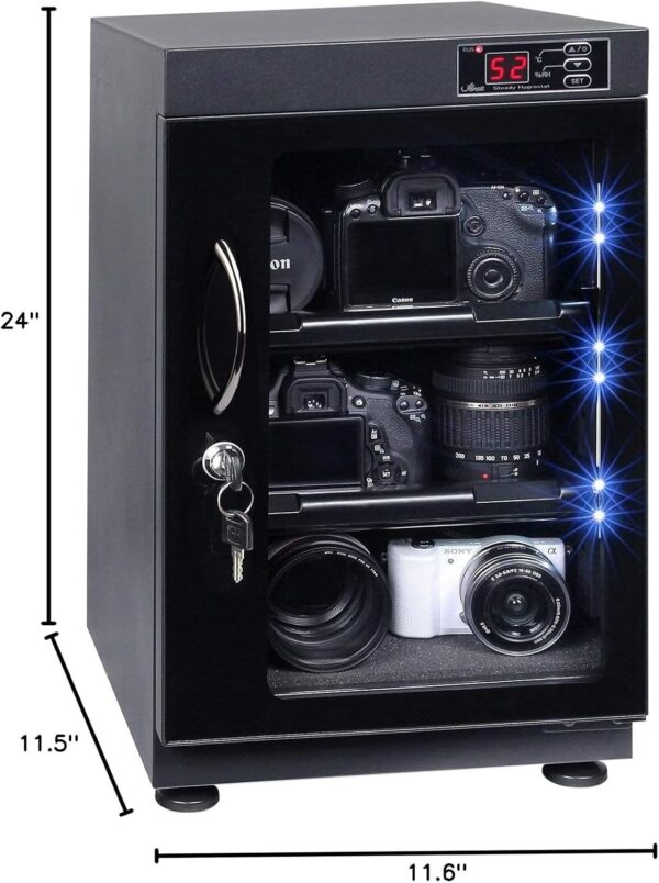 Toque em 38L de controle de gabinete seco de controle de controle de LED automático 38L para lente de câmera DSLR - Imagem 3