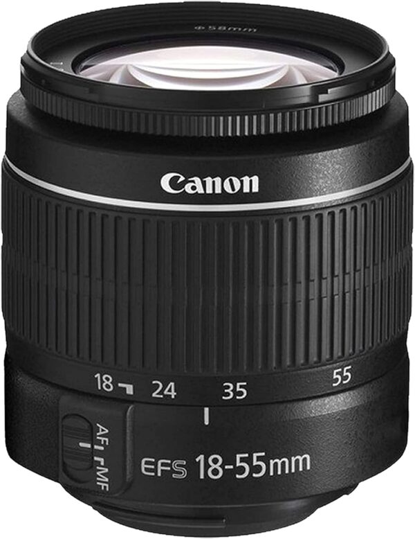 Câmera DSLR da Canon EOS 4000D/Rebel T100 DSLR com EF-S 18-55mm f/3,5-5.6 Lente Zoom + Memória de 64 GB, Filtros, Caso, Tripé, Flash e Mais (Pacote 34pc) (Renovado) - Imagem 3