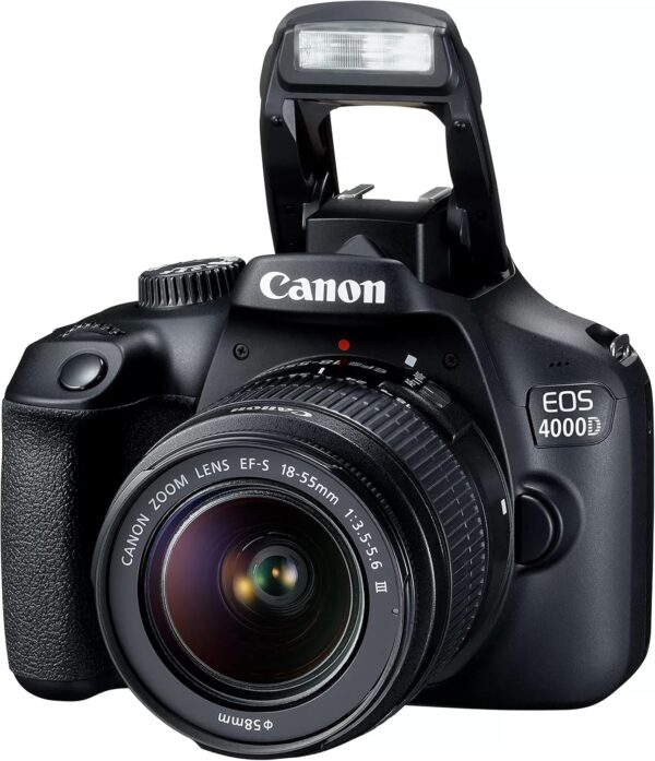 Câmera DSLR da Canon EOS 4000D/Rebel T100 DSLR com EF-S 18-55mm f/3,5-5.6 Lente Zoom + Memória de 64 GB, Filtros, Caso, Tripé, Flash e Mais (Pacote 34pc) (Renovado) - Imagem 8
