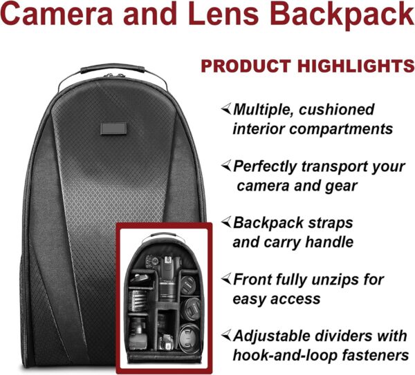 Canon EOS 2000D / Rebel T7 DSLR Camera with EF-S 18-55mm Lens + SanDisk 32GB Card Tripod Case Wideangle Lenses ZeeTech Accessory Bundle (20pc Bundle) (18-55MM, Card) Black (Renewed) - Image 4