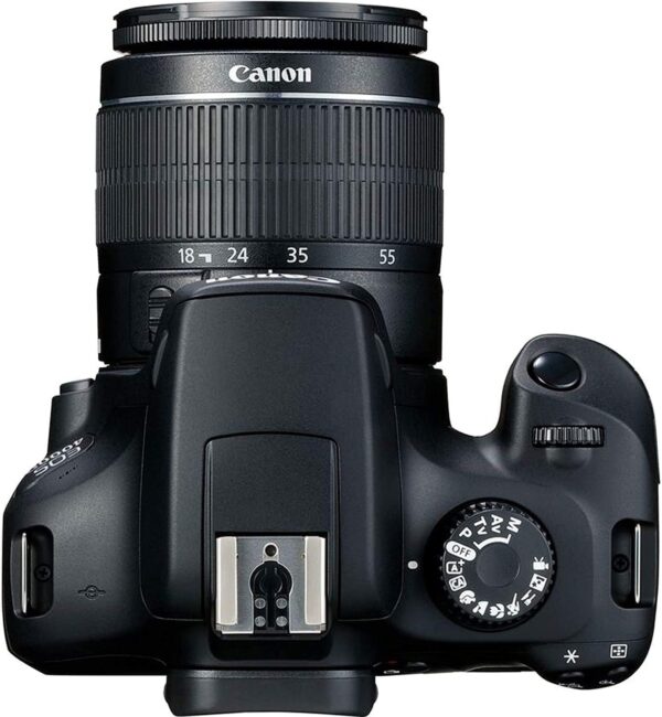 Canon EOS 4000D / Rebel T100 DSLR Camera w/EF-S 18-55mm f/3.5-5.6 Lens 3 Lens Kit Bundled with 128GB Memory + Wide Angle Lens + Telephoto Lens + Flash + More (Renewed) Black - Image 4