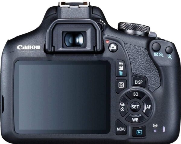 Câmera DSLR da Canon EOS 2000d/Rebel T7 com EF-S 18-55mm f/3.5-5.6 Lente 3 Kit de lente: memória de 128 GB + ângulo largo + telefoto + flash - Imagem 2
