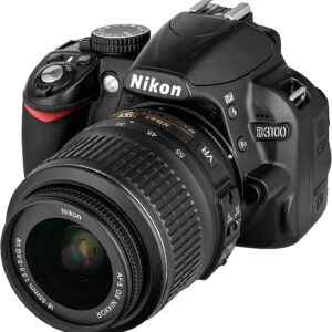 Câmera DSLR da Nikon D3100 14.2MP com AF-S DX 18-55mm f/3.5-5.6 VR Lente Zoom-(preto) (descontinuado) (renovado)
