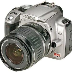 Canon Digital Rebel XT DSLR Câmera com EF-S 18-55mm f/3.5-5.6 Lente (modelo antigo de prata) (renovado)
