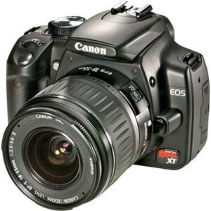 Canon Digital Rebel XT DSLR Camera with EF-S 18-55mm f3.5-5.6 Lens (Black) (OLD MODEL) (Renewed)