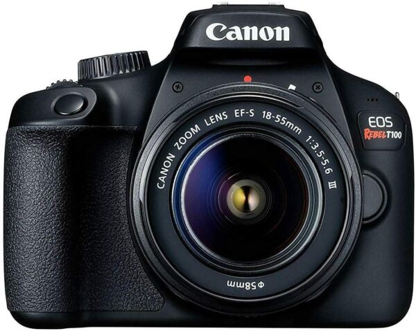 Canon EOS Rebel T100 / 4000D DSLR Camera (w/ 18-55 III) (Renewed)