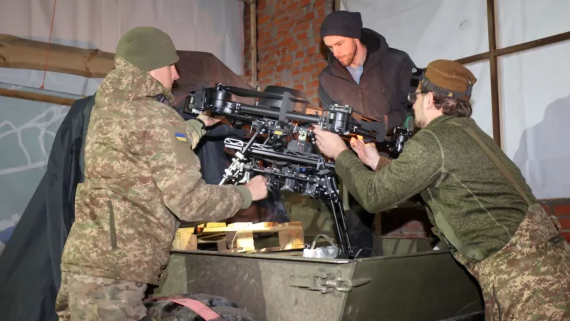 Soldiers on Ukraine’s frontline using remote controlled trucks for supply runs as Putin’s deadly drones patrol skies