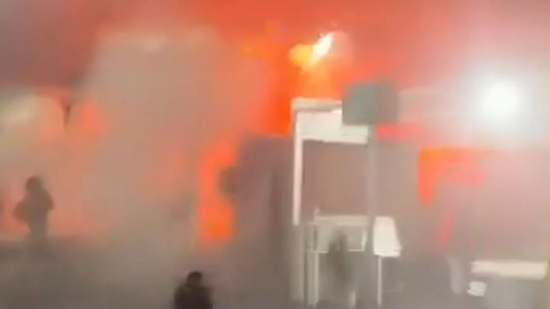 Blaze erupts at COP30 conference hall as fire rips through UN’s eco summit days after protesters clashed with security