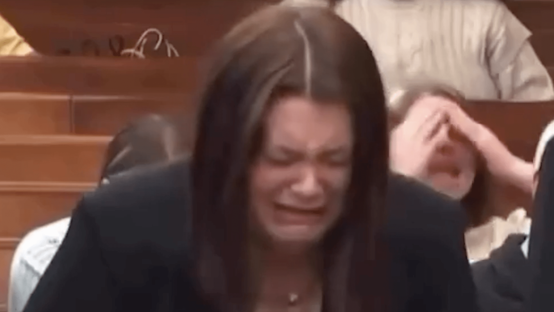 Moment evil ex-beauty queen, 20, breaks down in tears as she’s jailed for battering boyfriend’s toddler son to death